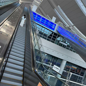 高铁站电梯扶梯护栏安装